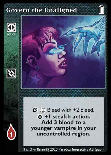 Govern the Unaligned - Action - Vampire VTES - Picture 19 of 21