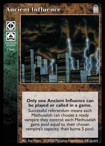 Ancient Influence - Political Action - Vampire VTES - Bild 13 von 14