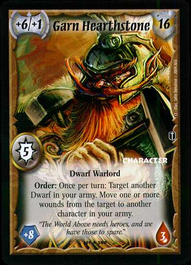Garn Hearthstone - Dwarves - Warlord Saga of the Storm - Imagen 7 de 8