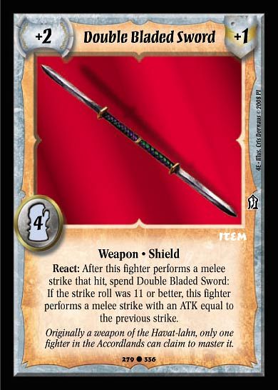 Double Bladed Sword - Item - Warlord Saga of the Storm - Picture 10 of 10