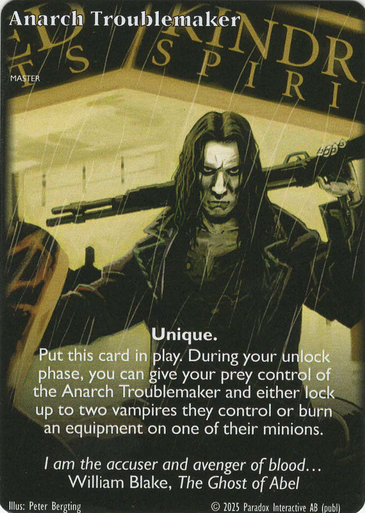Anarch Troublemaker - Master - Vampire VTES - Imagen 14 de 14