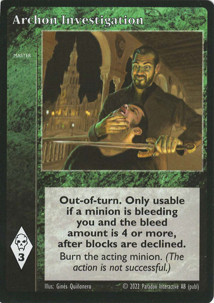 Archon Investigation - Master - Vampire VTES - Picture 12 of 13