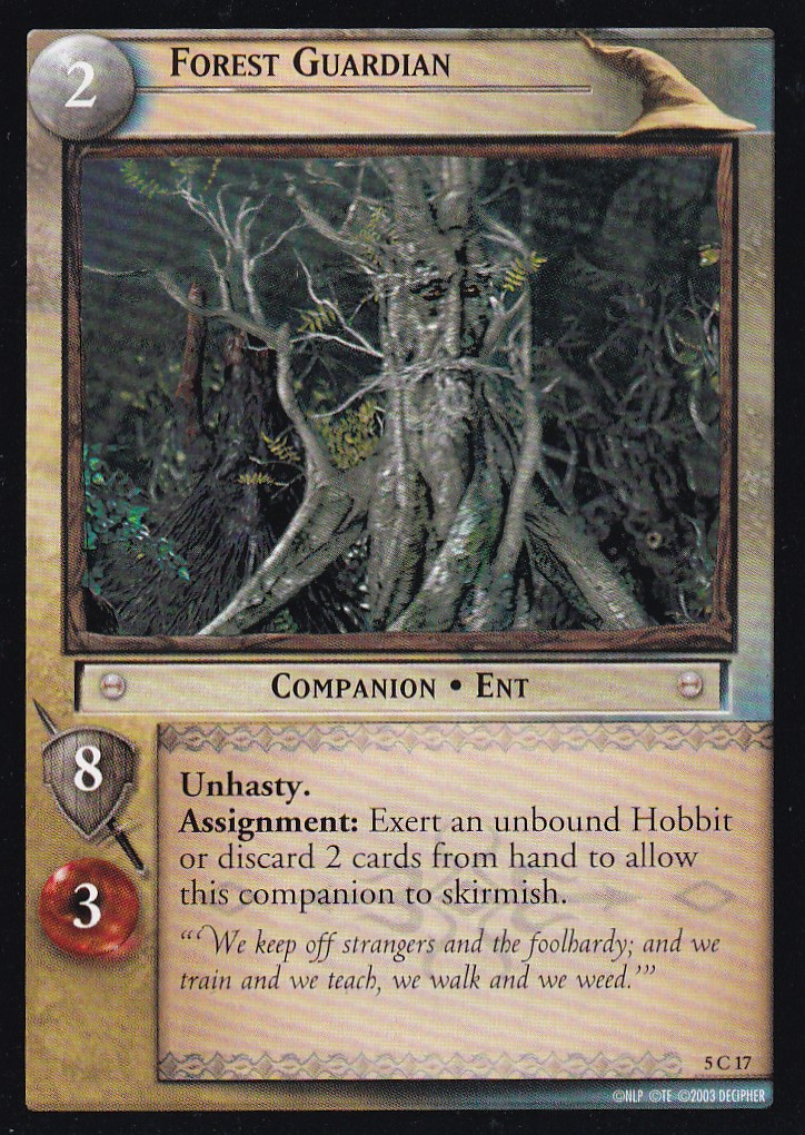 Forest Guardian - Battle of Helm's Deep - Lord of the Rings TCG - Picture 7 of 8