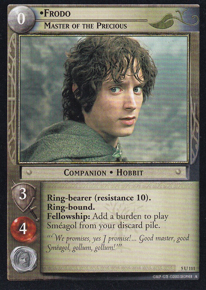 Frodo, Master of the Precious - Battle of Helm's Deep - Lord of the Rings TCG - Picture 8 of 8