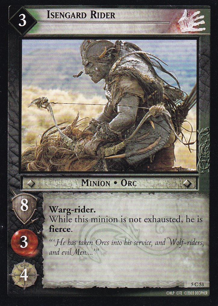 Isengard Rider - Battle of Helm's Deep - Lord of the Rings TCG - Picture 7 of 8