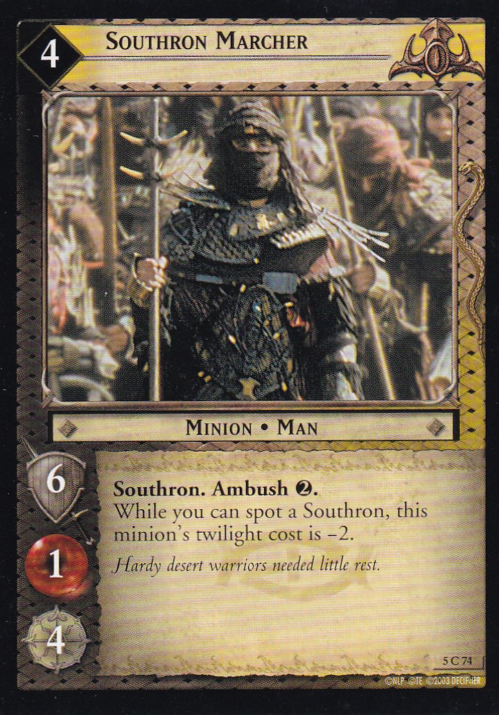 Southron Marcher - Battle of Helm's Deep - Herr der Ringe TCG - Bild 7 von 8