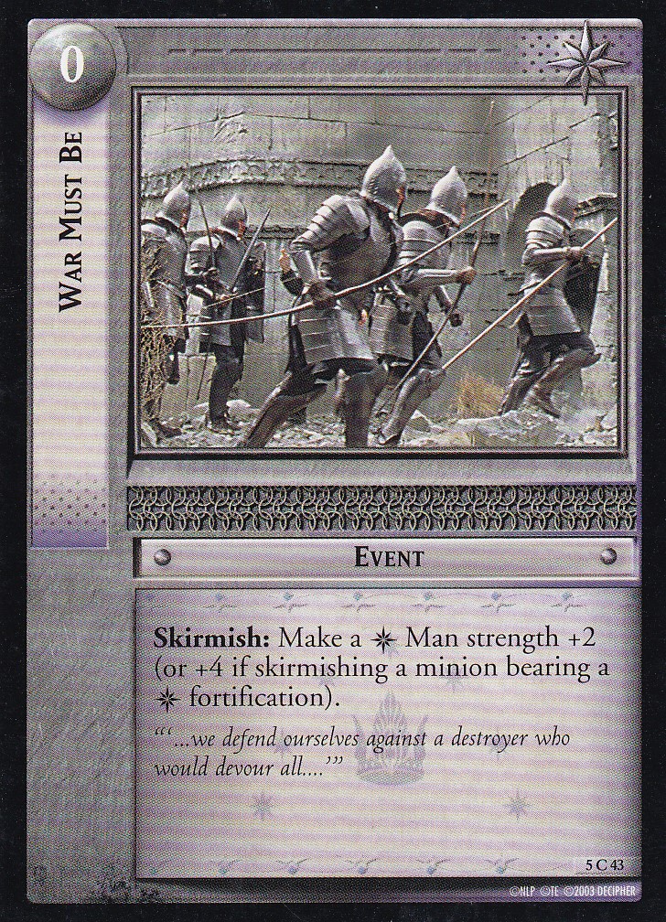 War Must Be - Battle of Helm's Deep - Lord of the Rings TCG - Picture 7 of 8