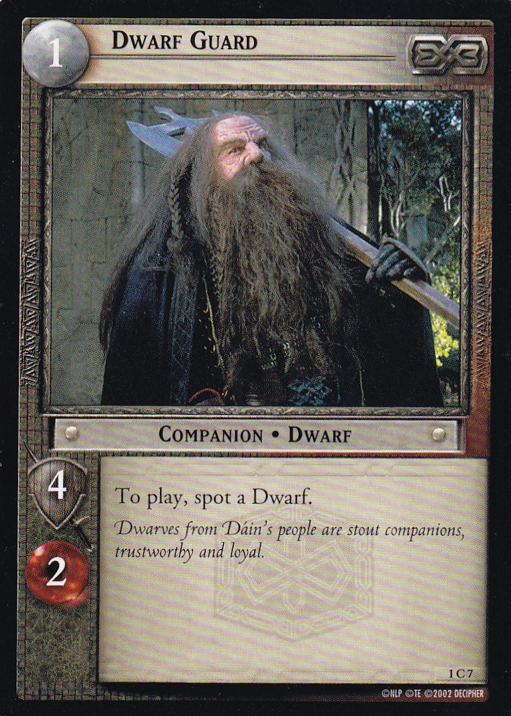 Dwarf Guard - The Fellowship of the Ring - Lord of the Rings TCG - Picture 7 of 8