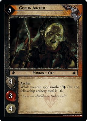 Goblin Archer - The Fellowship of the Ring - Lord of the Rings TCG - Picture 8 of 8