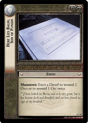 Here Lies Balin, Son of Fundin - The Fellowship of the Ring - Lord of the Rings - Picture 8 of 8