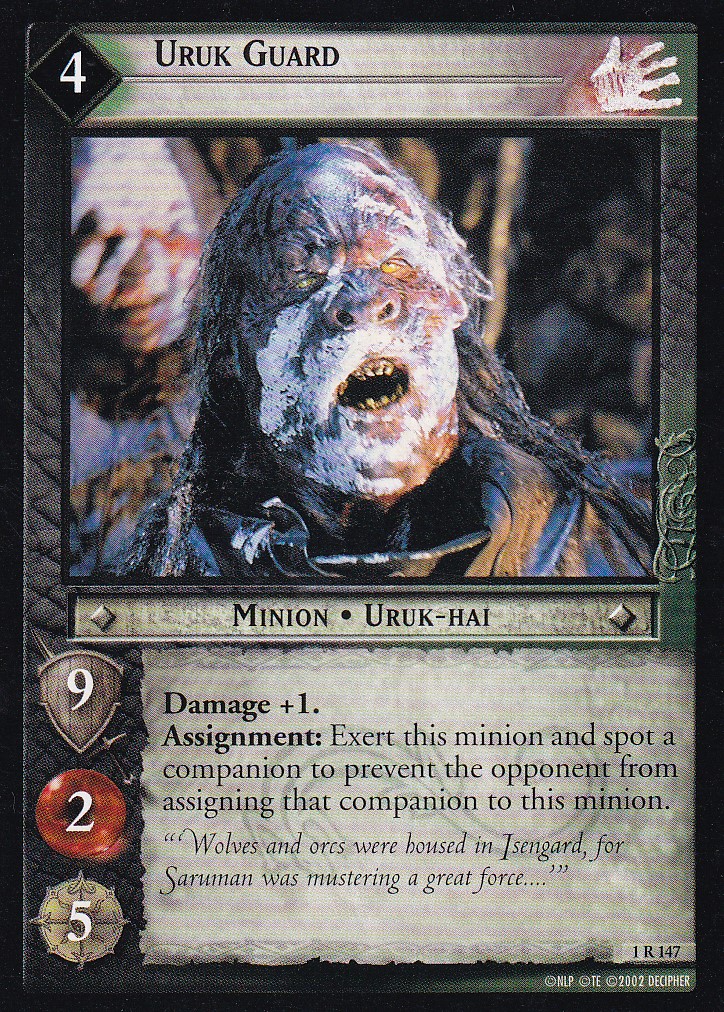 Uruk Guard - The Fellowship of the Ring - Lord of the Rings TCG - Picture 7 of 8