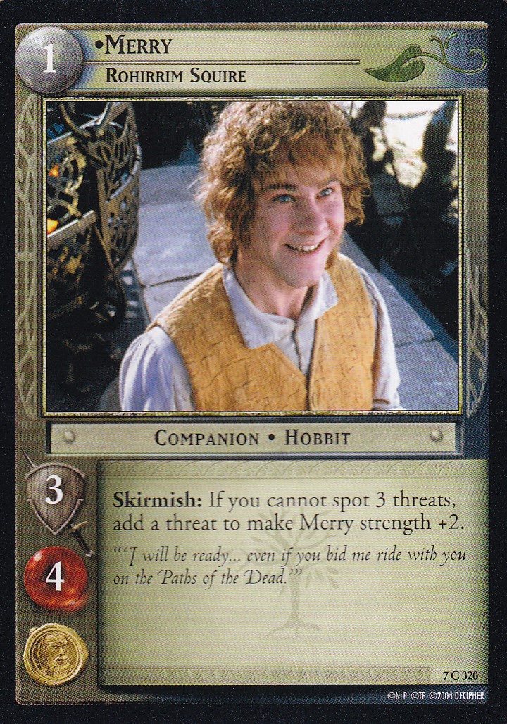 Merry, Rohirrim Squire - The Return of the King - Lord of the Rings TCG - Picture 7 of 8