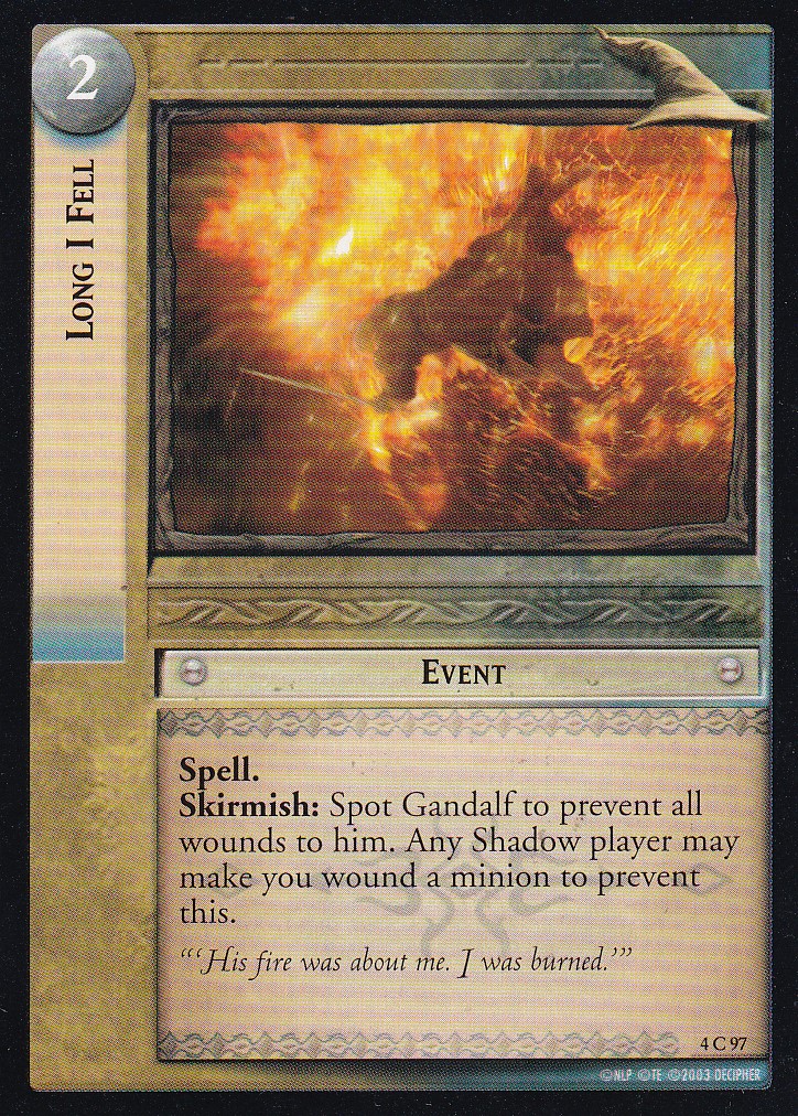 Long I Fell - The Two Towers - Lord of the Rings TCG - Picture 7 of 8