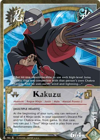 Kakuzu (N-786) - SUPER RARE - Will of Fire - Naruto CCG - Picture 7 of 7