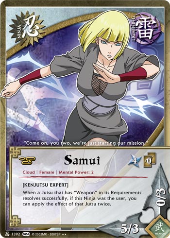 Samui (N-1392) - Sage's Legacy - Naruto CCG - Picture 7 of 8