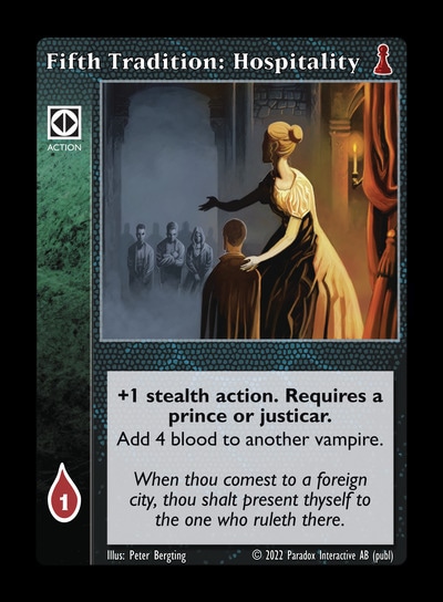Fifth Tradition: Hospitality - Action - Vampire VTES - Imagen 6 de 6