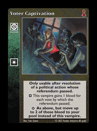 Voter Captivation - Action Modifier - Vampire VTES - Picture 16 of 18