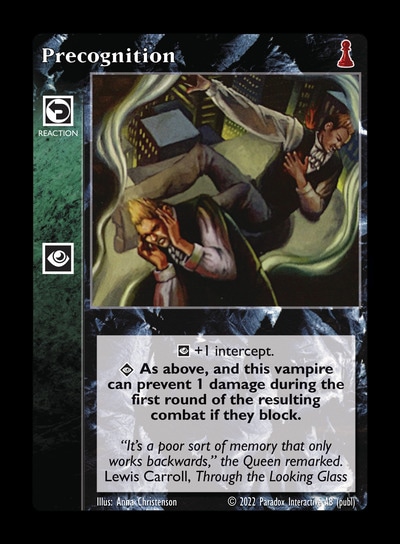 Precognition - Reaction - Vampire VTES - Picture 18 of 19