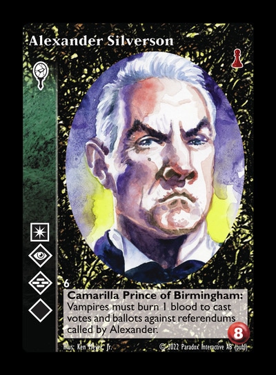 Alexander Silverson - Malkavian - Vampire VTES - Imagen 7 de 8